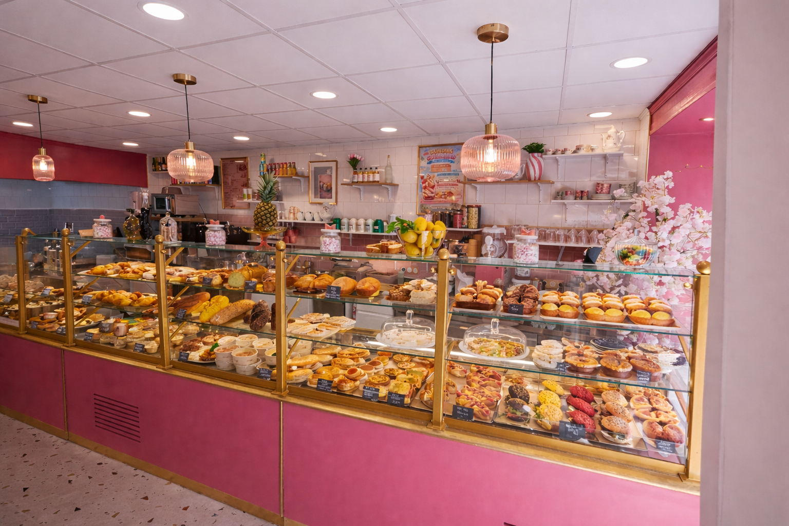 Intérieur boutique Chez Loute coffee shop